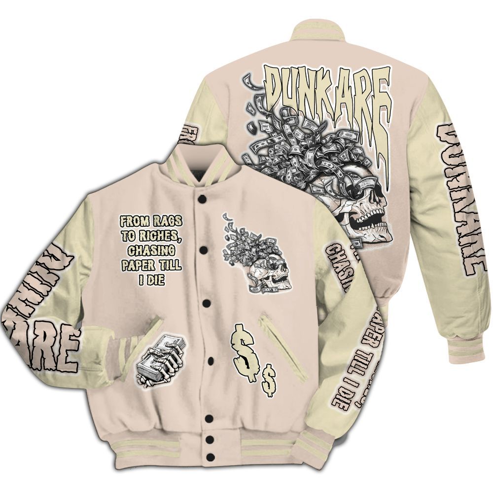 Varsity Jacket To Match A Ma Maniere X Fossil Stone 4s - From Rags To Riches All Over Print