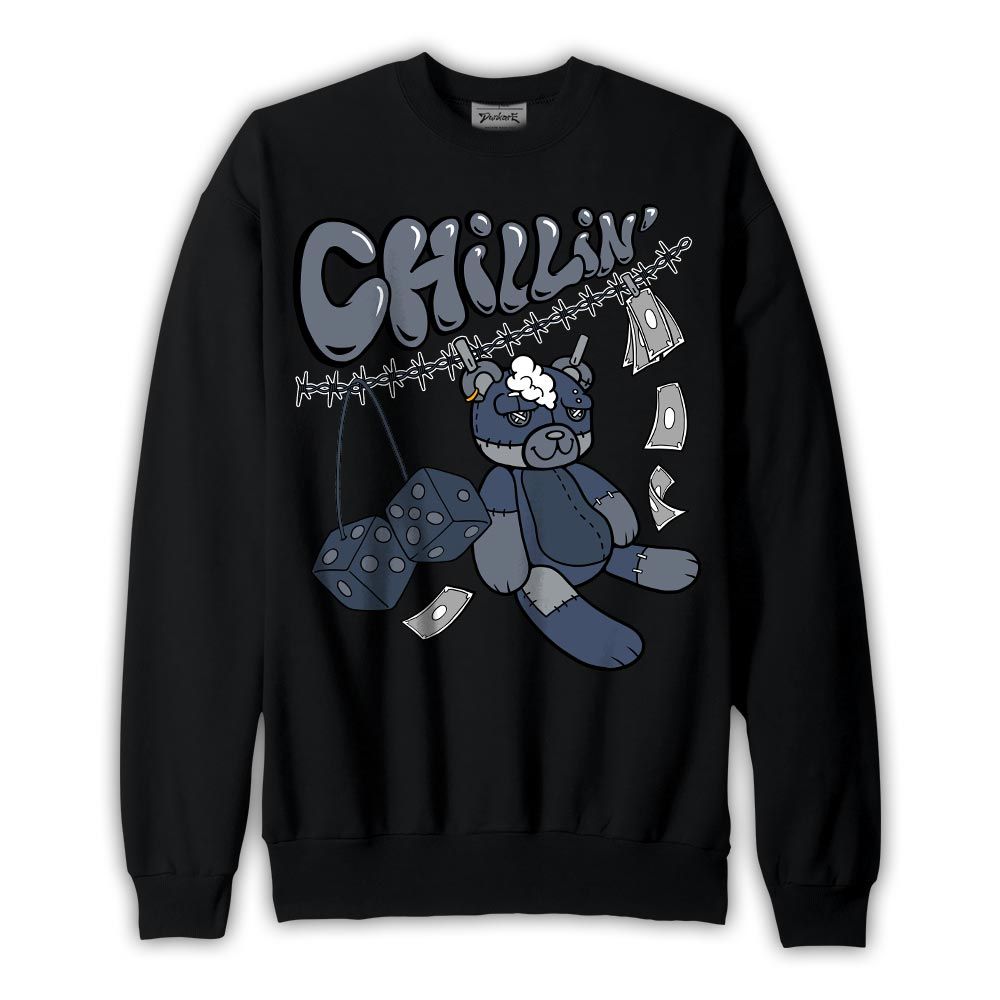 Sweatshirt To match Low Diffused Blue 11s Sweatshirt - Chillin Hugz Graphic