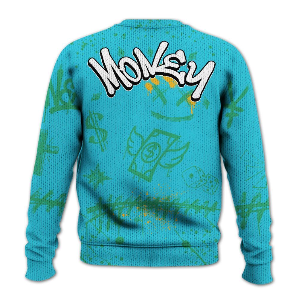 Knitted Sweater To Match Dunk Chunky Dunky - Everybody Paid In Full Crayon