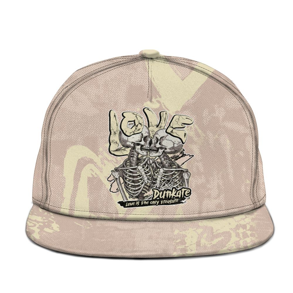 Snapback To Match A Ma Maniere X Fossil Stone 4s - Skull Love Graphic