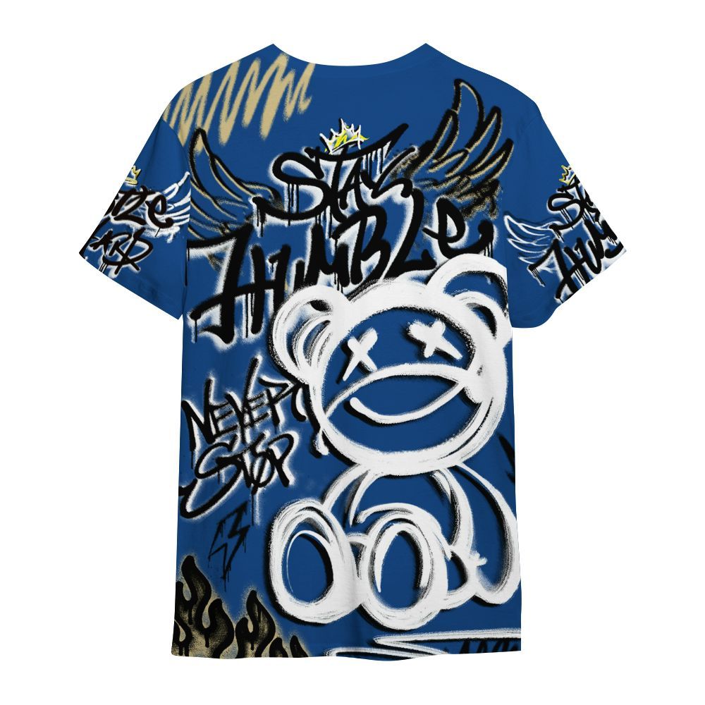 Shirt To Match Air Ship Royal Blue - Humble Drip Streetwear Graffity All Over Print