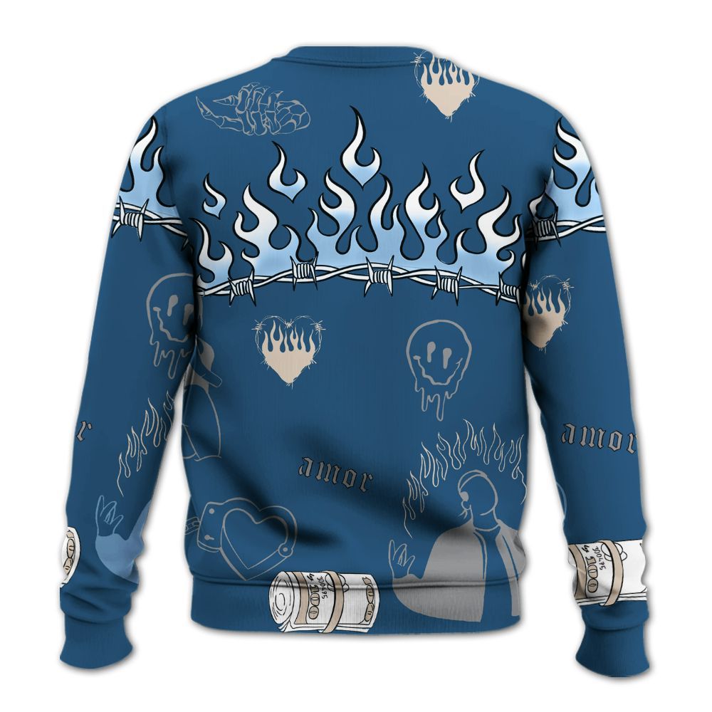 Sweatshirt To Match Rare Air 3s - Snake Trust No One All Over Print