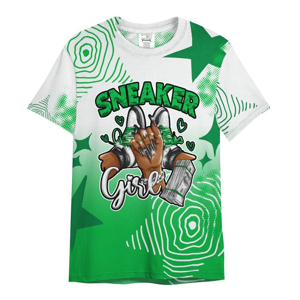 Shirt To Match Lucky Green 5s - Sneakerz Girlz Unique Starz All Over Print