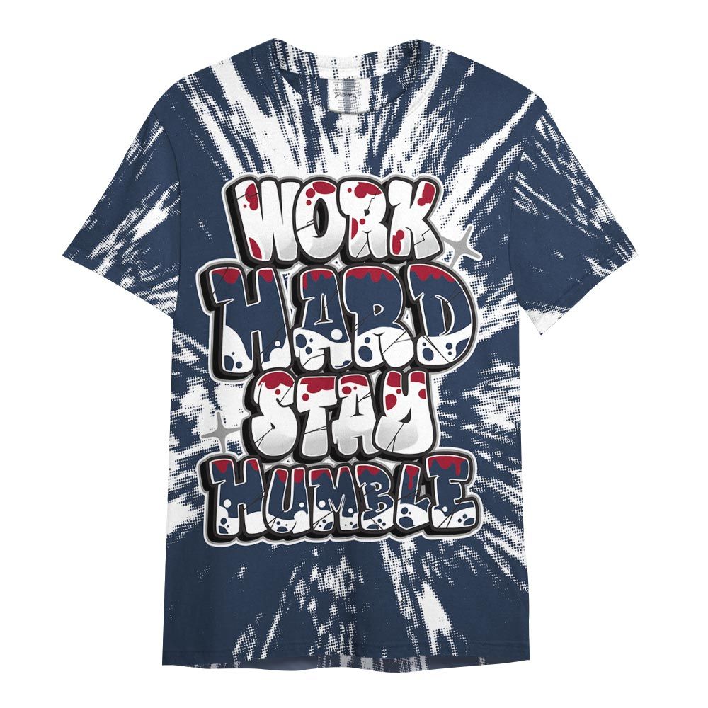 Shirt To Match Retro Navy Blue 2024 6s - Working Hard And Humble Luxury Shirt Unisex