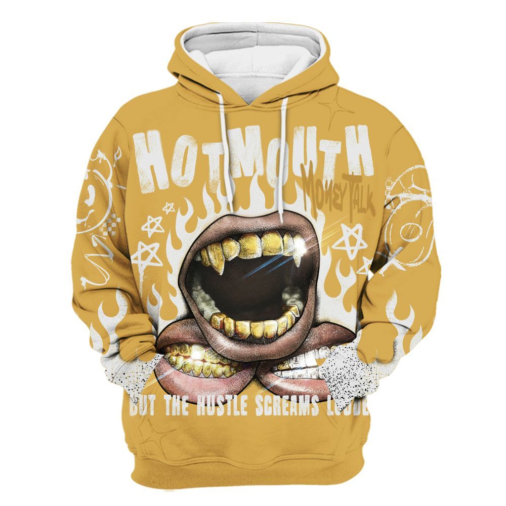 Hoodie To Match Retro Light Ginger 14s - Mouth Burning Street Style All Over Print