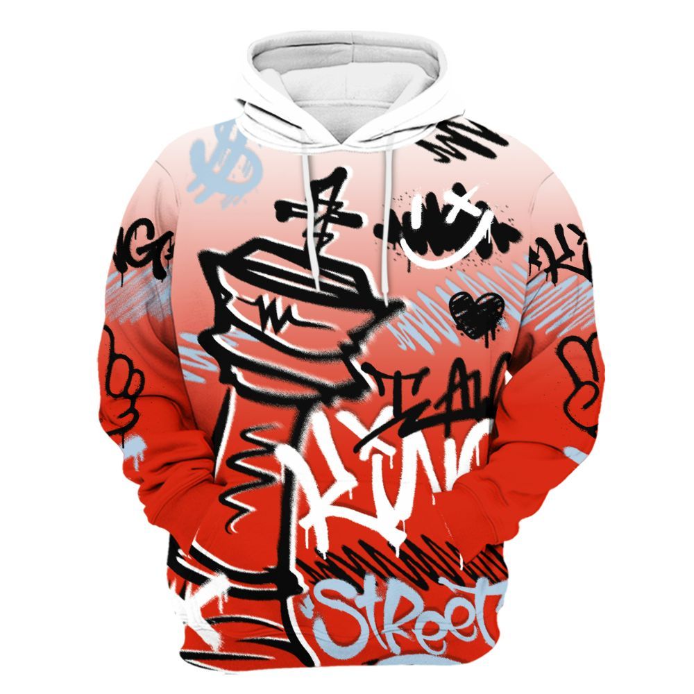 Hoodie To Match Retro Cherry 11s - Street King Chess Streetwear All Over Print