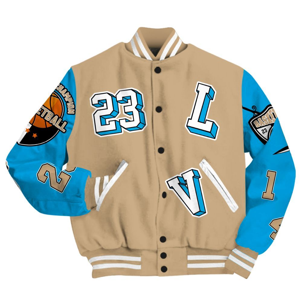 Varsity Jacket To Match H-Town 11s - The GOAT Got Em All Over Print