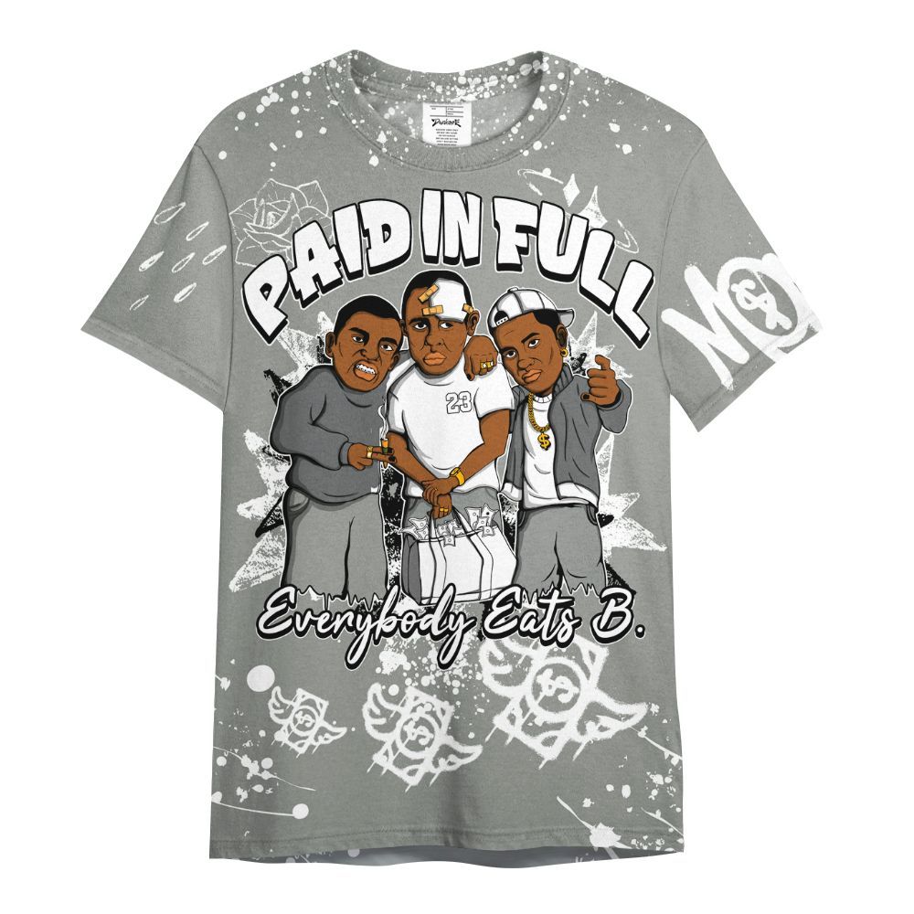 Shirt To Match Paris Olympics 4s - Everybody Paid In Full Crayon All Over Print