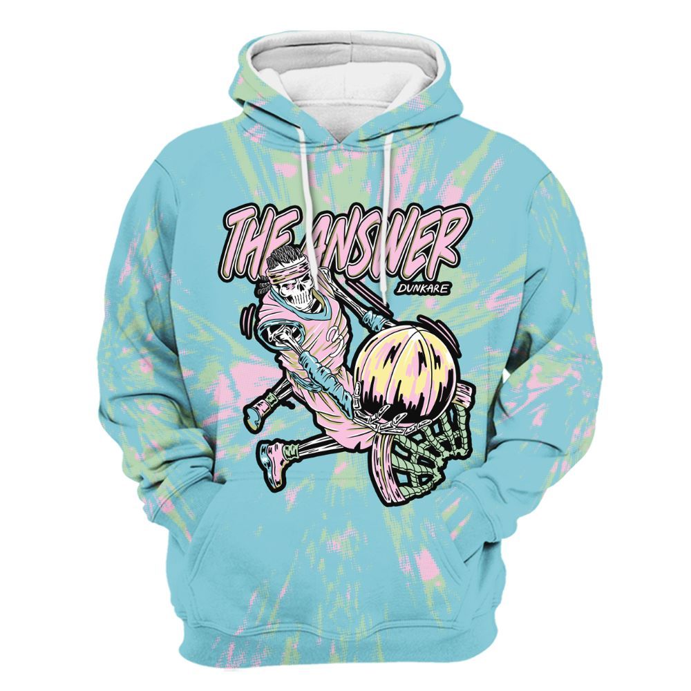 Hoodie To Match SB Dunk Low Visty - The Answer Skeleton Luxury All Over Print