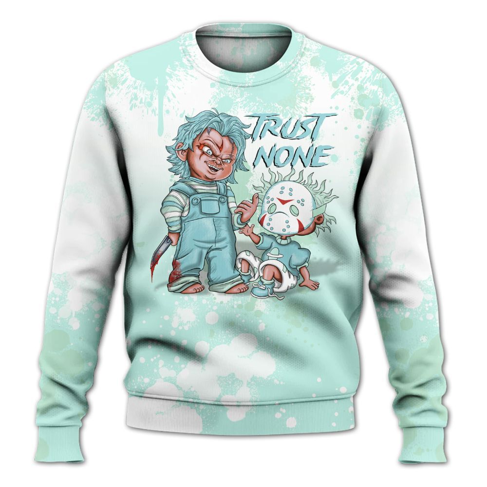 Sweatshirt To Match Retro Low Igloo 11s - Trust No One Scary All Over Print