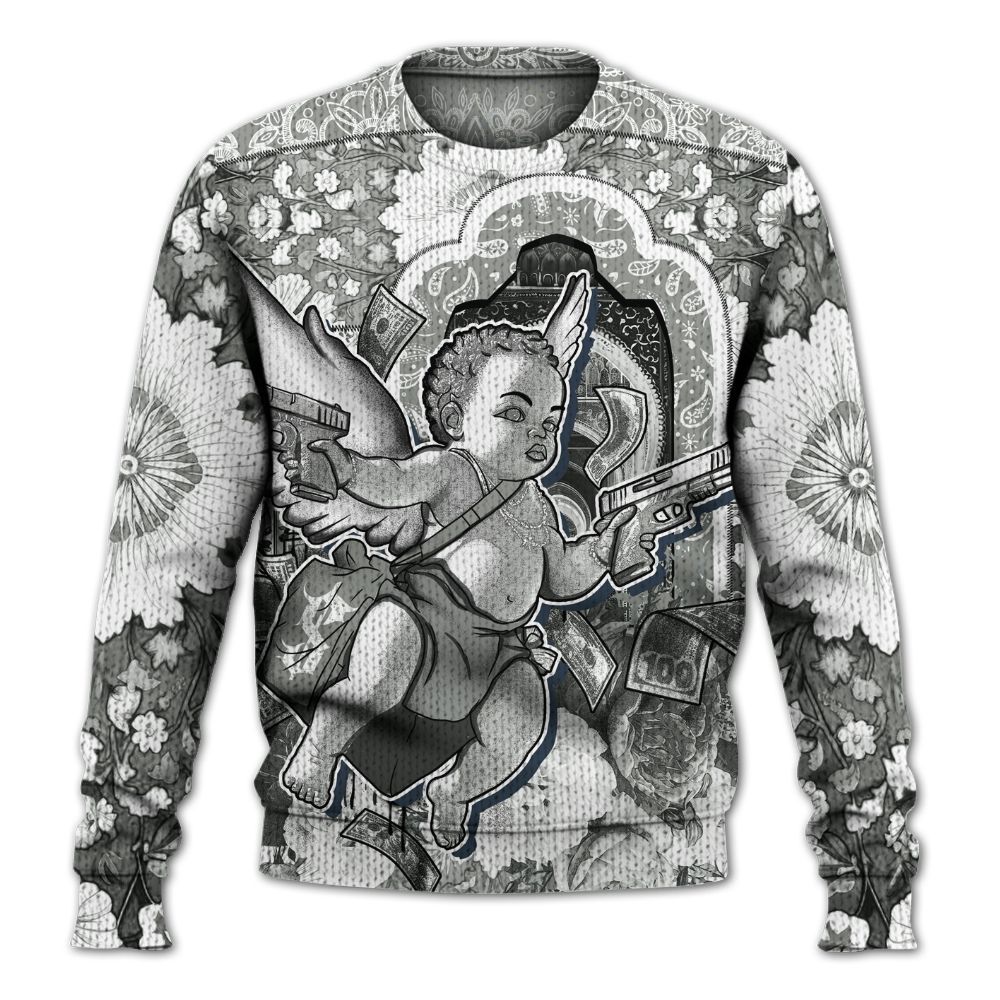 Knitted Sweater To Match Paris Olympics 4s - Angel Money Bag