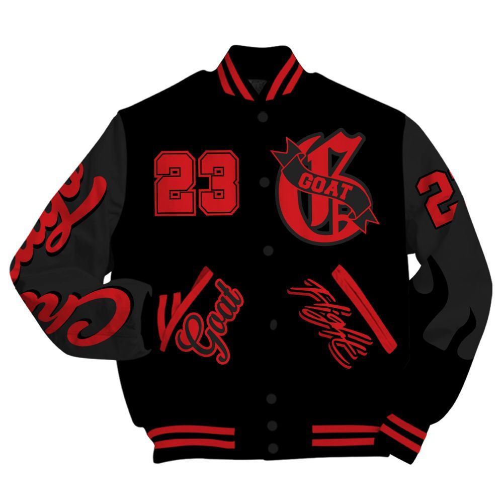 Varsity Jacket To Match Bloodline 12s - The G.O.A.T Streetwear All Over Print