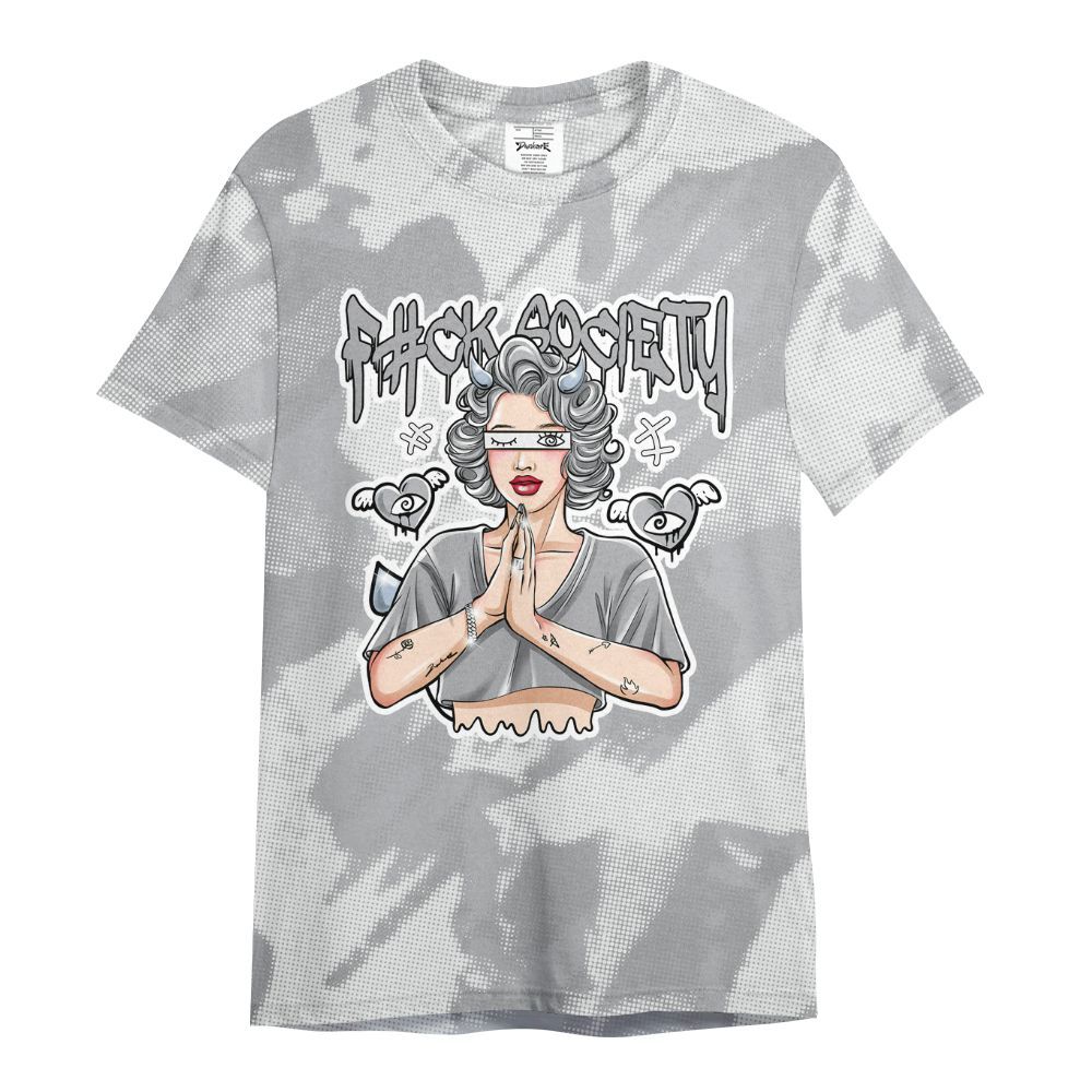 Shirt To Match Low OG Wolf Grey 1s - F#ck Xociety Halftone All Over Print