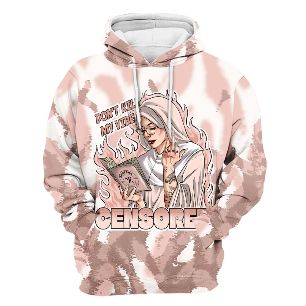 Hoodie To Match Low Legend Pink 11s - Censoredz Burn All Over Print