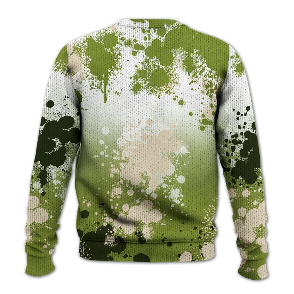 Knitted Sweater To Match SB Dunk Low Asparagus - Trust No One Scary