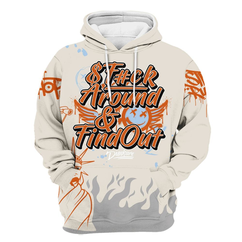 Hoodie To Match SE Craft 5s - Graphic Fck Around Find Out All Over Print