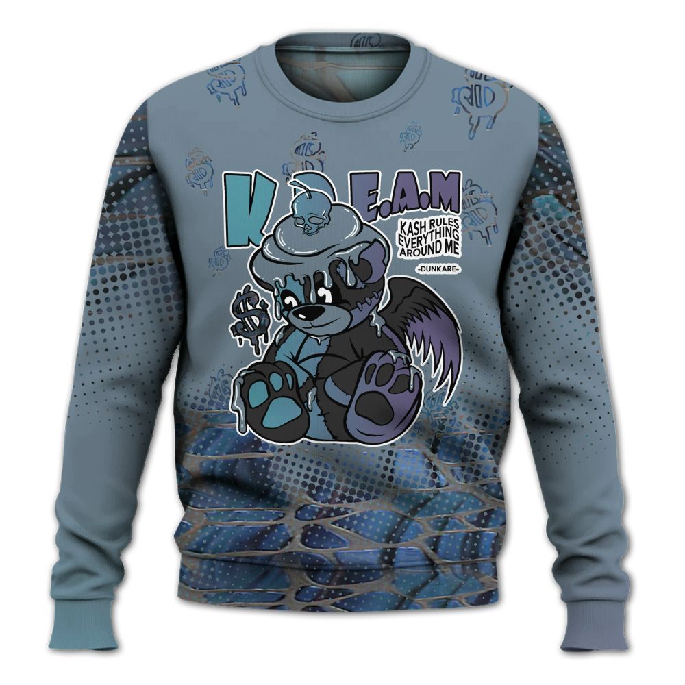 Sweatshirt To Match Air Foamposite Kazuya Mishima - Loot Bear Unique Drip All Over Print