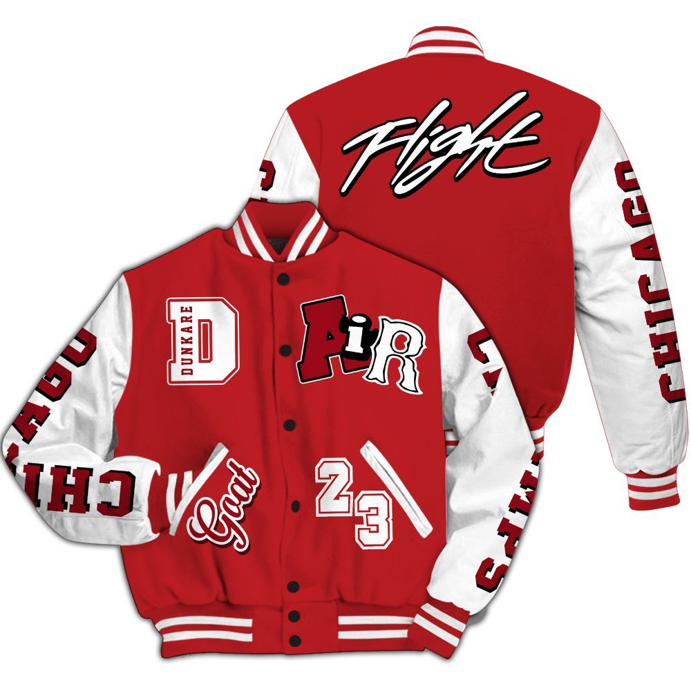 Varsity Jacket To Match Retro Cherry 12s - AIR Number 23 GOAT All Over Print