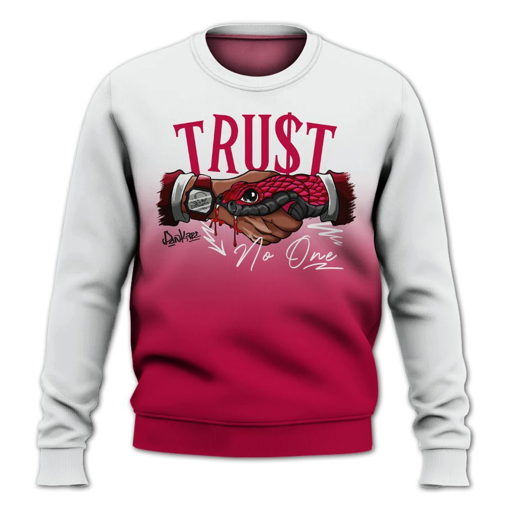 Sweatshirt To Match Retro Chicago 2s - Snake Trust No One Drip All Over Print