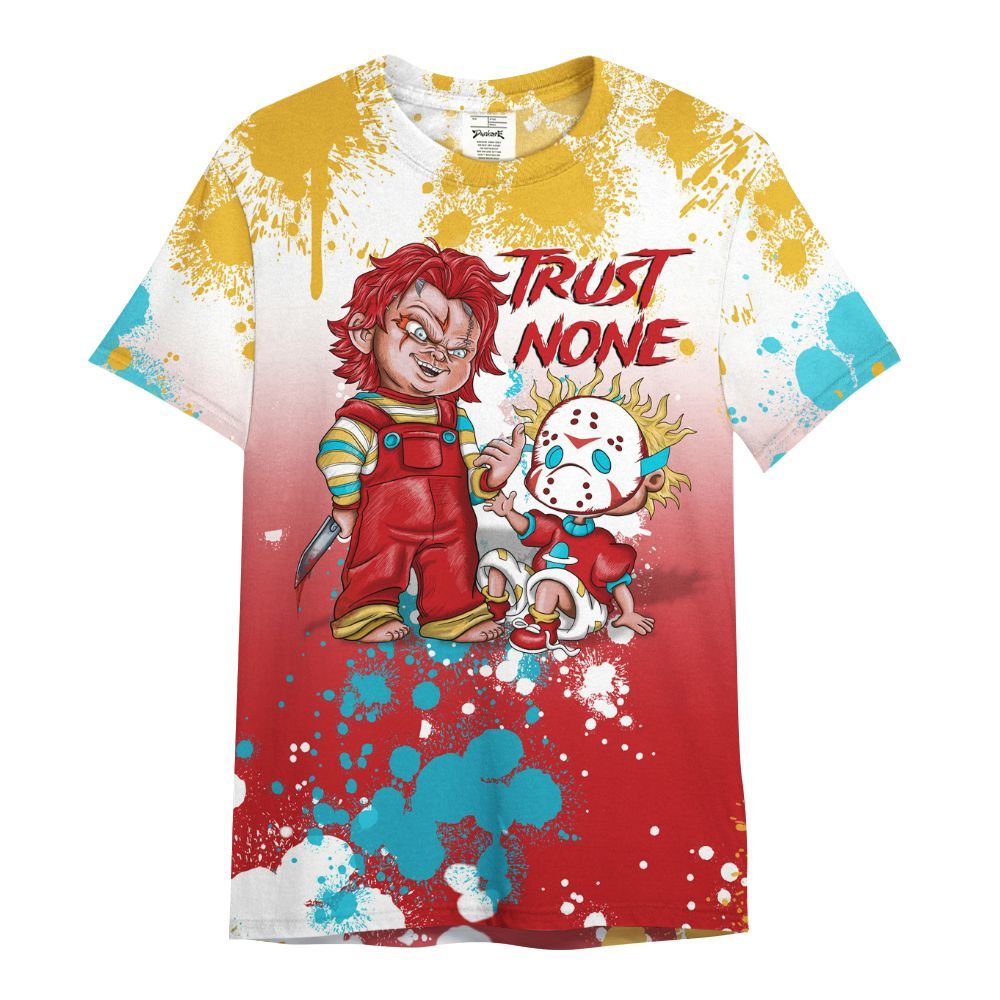 Shirt To Match Dunk Low Fruity Pebbles - Trust No One Scary All Over Print