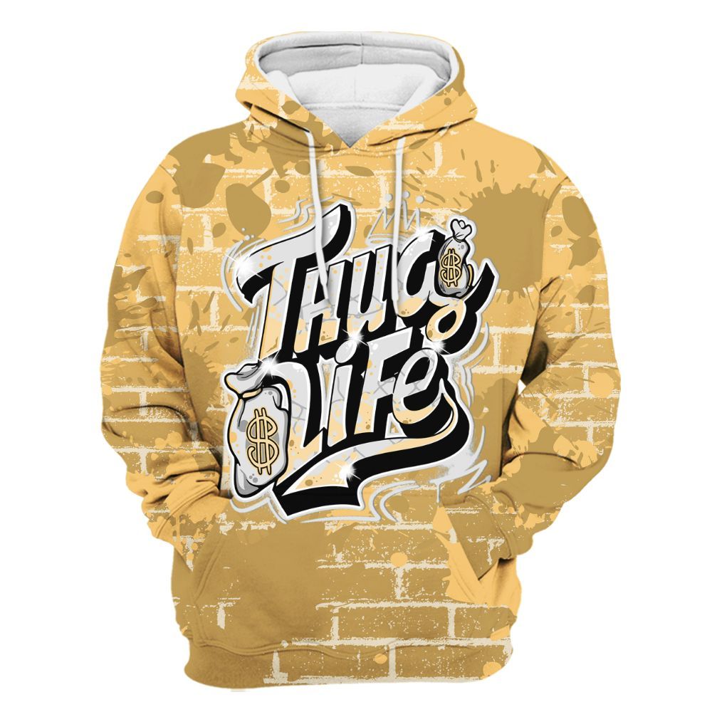 Hoodie To Match Craft Paris 6s - Free Thug Living Graphic Brick Art All Over Print