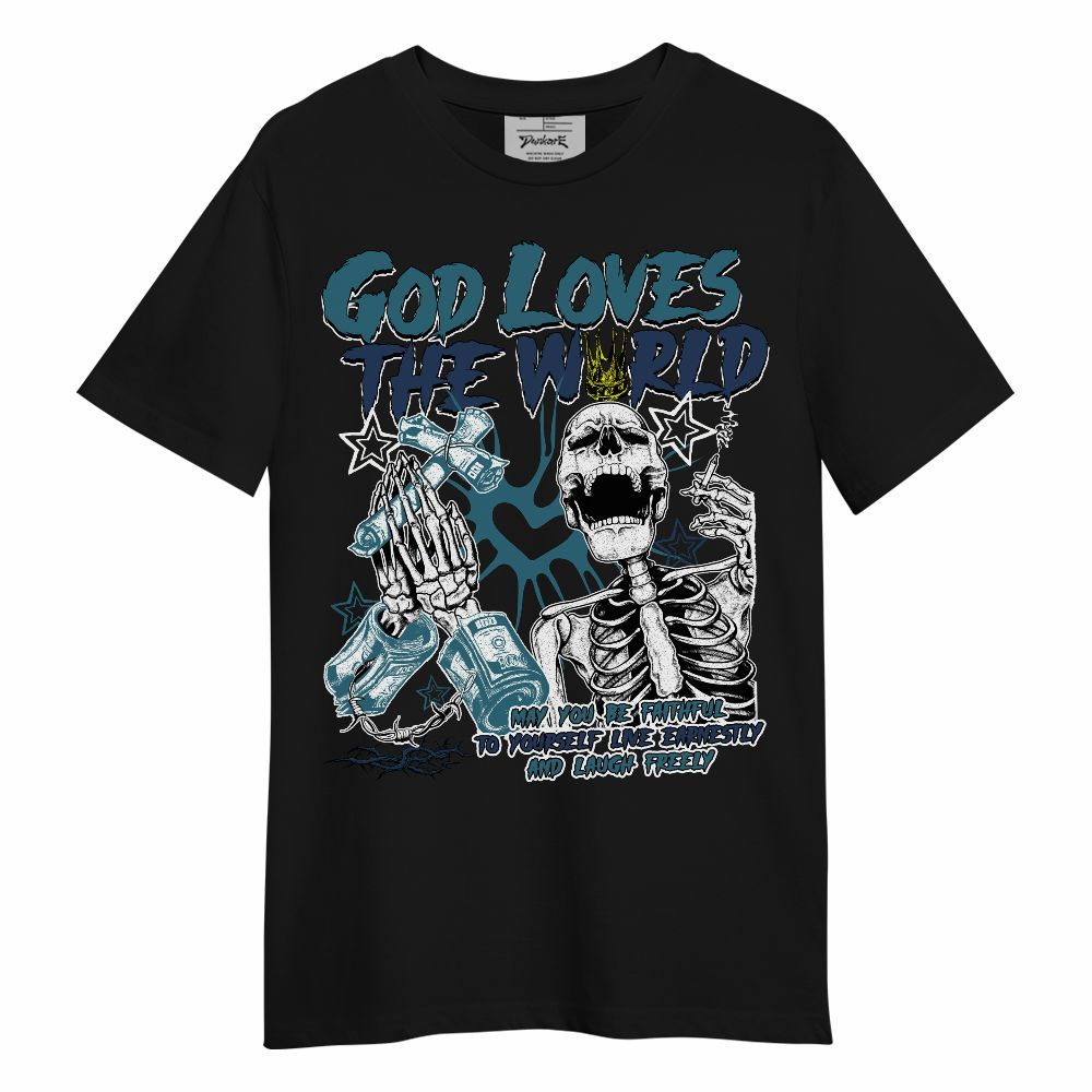 Shirt To Match Air Foamposite Kazuya Mishima - God Loves The World Unisex Shirt