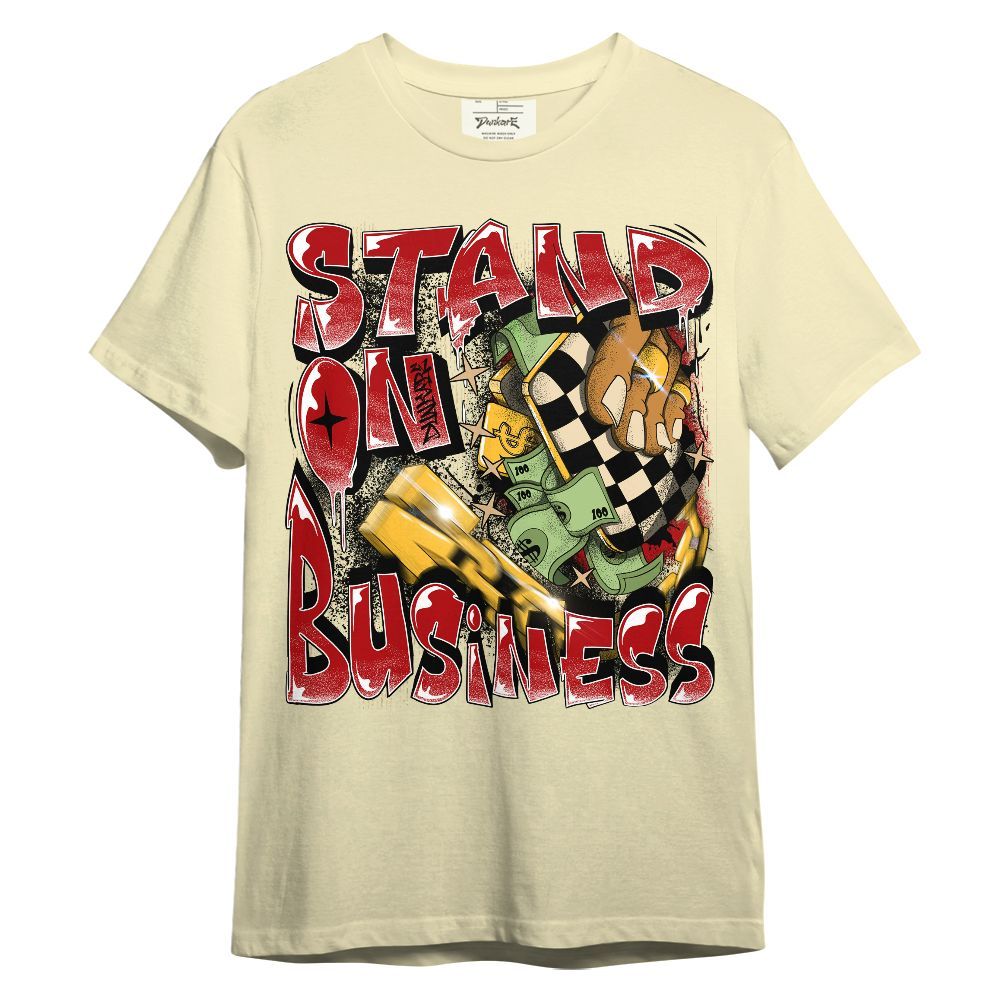 Shirt To Match Dunk Low Strawberry Waffle - Stand Business Graffiti Money Graphic