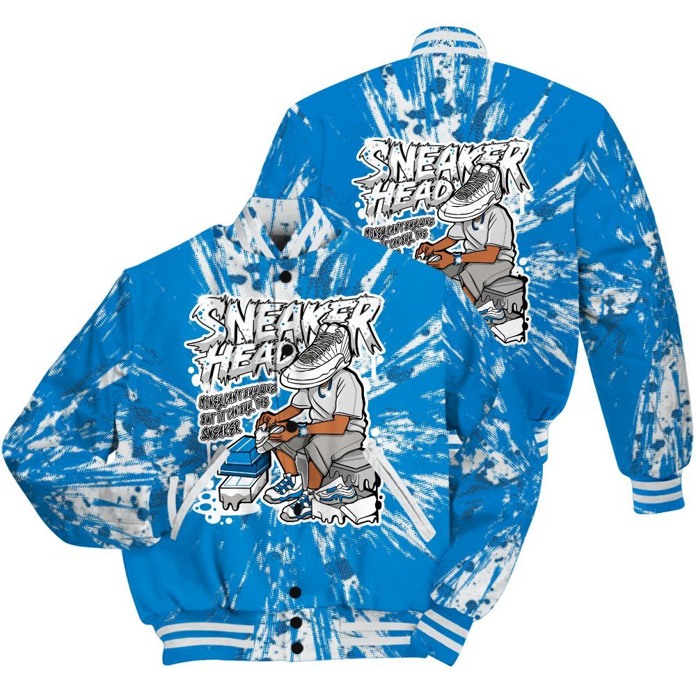 Varsity Jacket To Match Military Blue 4s Shirt - Sneakers Headache Graphic Luxury All Over Print
