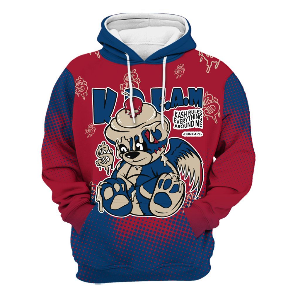 Hoodie To Match Rare Air 4s - Loot Bear Unique Drip All Over Print