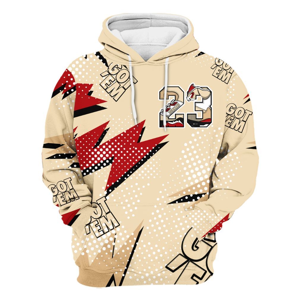 Hoodie To Match Dunk Low Strawberry Waffle - Custom Name Number 23 5s All Over Print