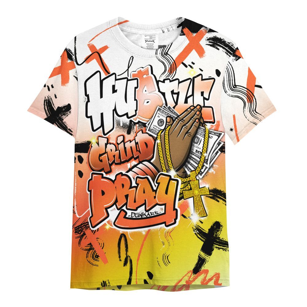 Shirt To Match Dunk High Candy Corn - Money Hustle Grind Pray All Over Print