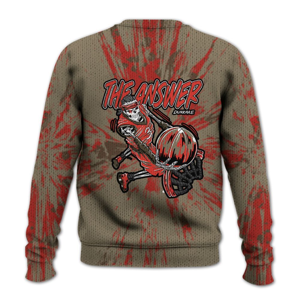 Knitted Sweater To Match Olive 9s - The Answer Skeleton Luxury