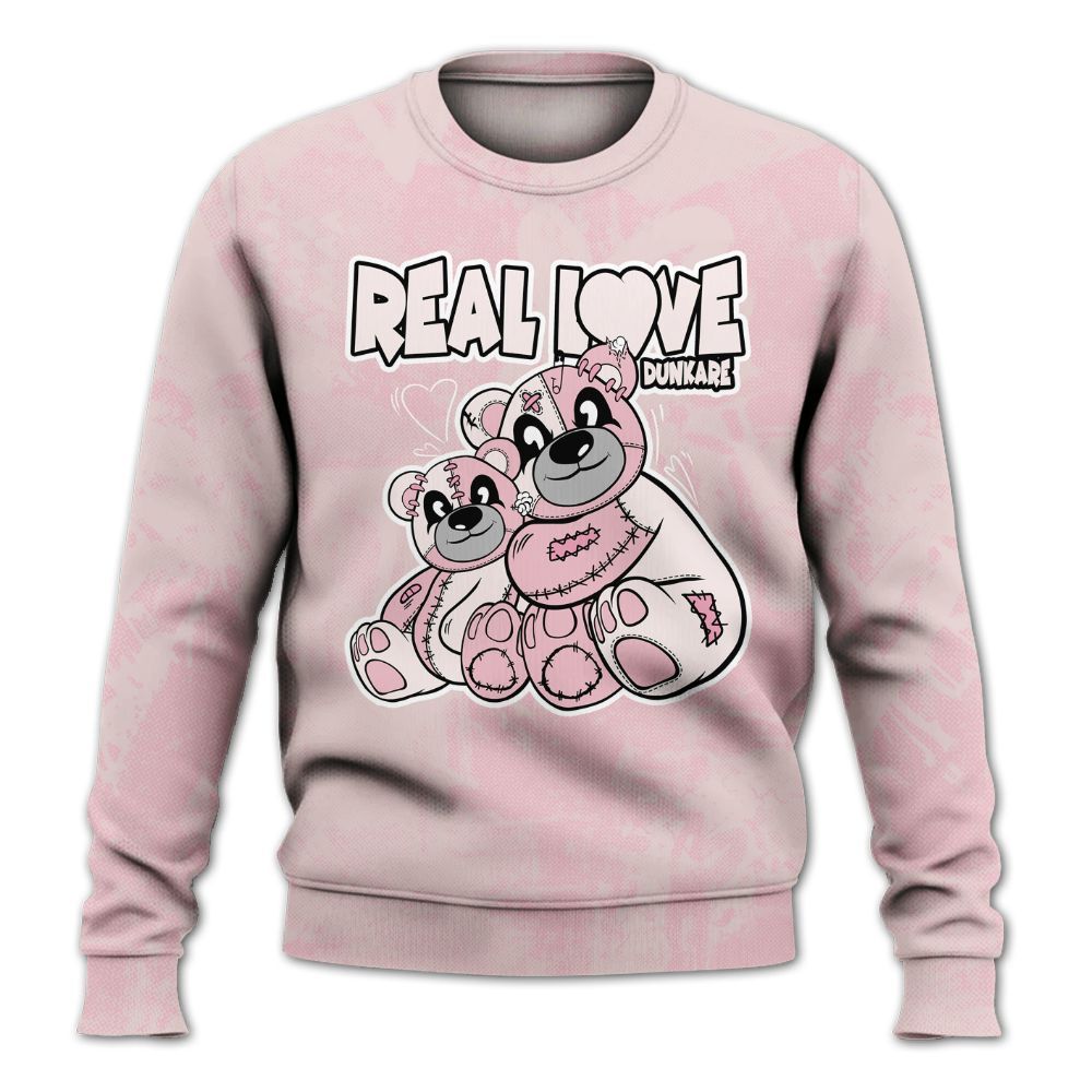 Sweatshirt To Match Dunk Low KD 17 Aunt Pearl - Sincere Fondness Bear All Over Print