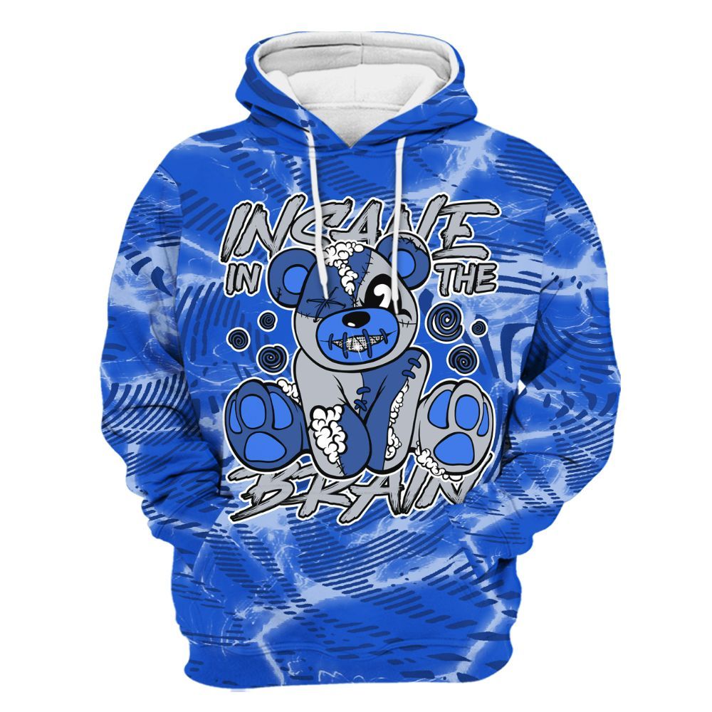 Hoodie To Match Air Foamposite One Royal - Insanes Bear Fume All Over Print