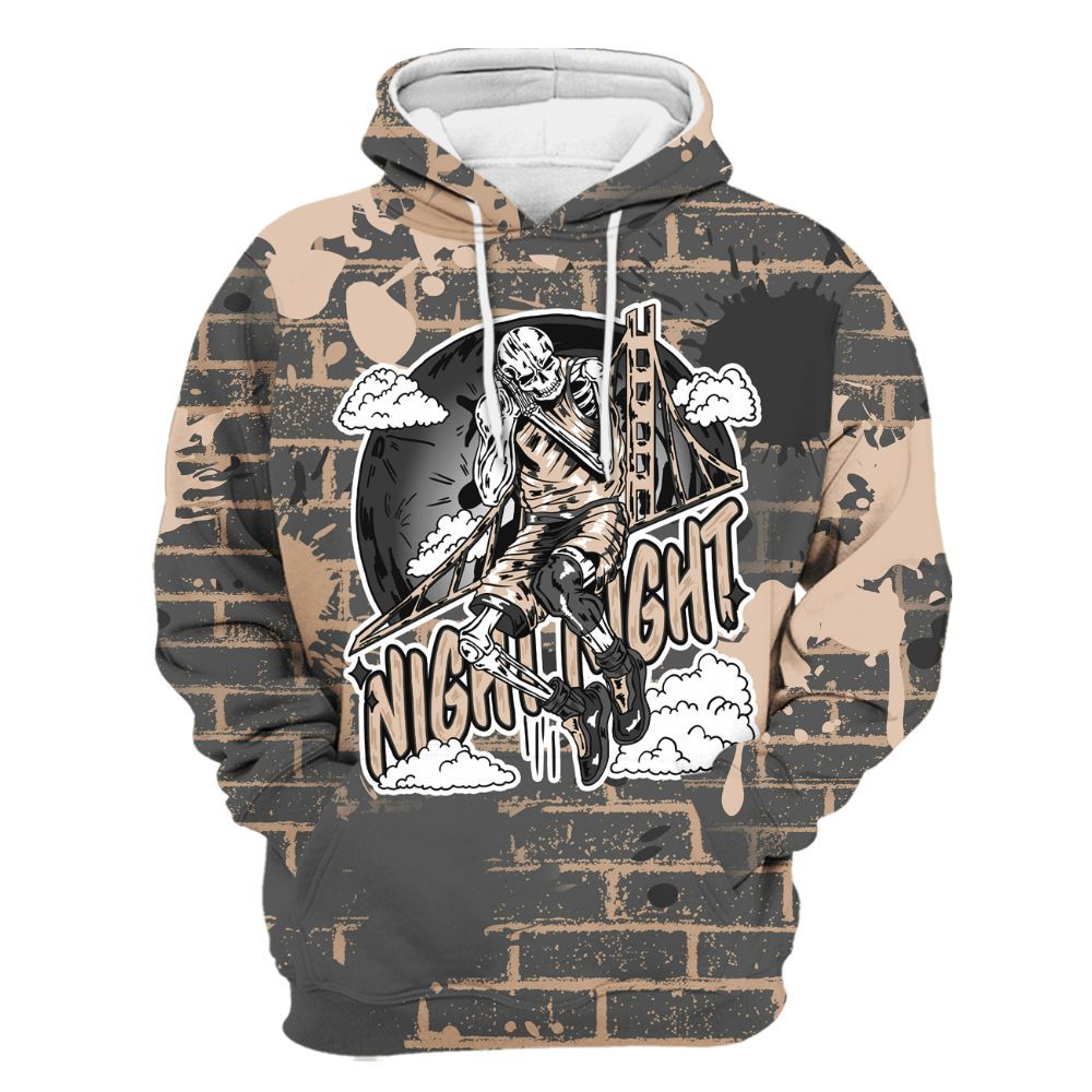 Hoodie To Match Kobe 9 EM Mamba - Seeya Skeleton Brick All Over Print