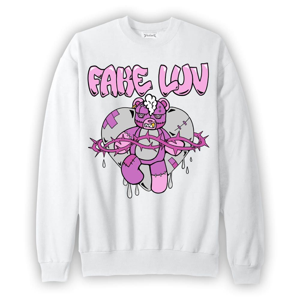 Sweatshirt To match Hyper Violet 4s Sweatshirt - False Romance Hugz Graphic