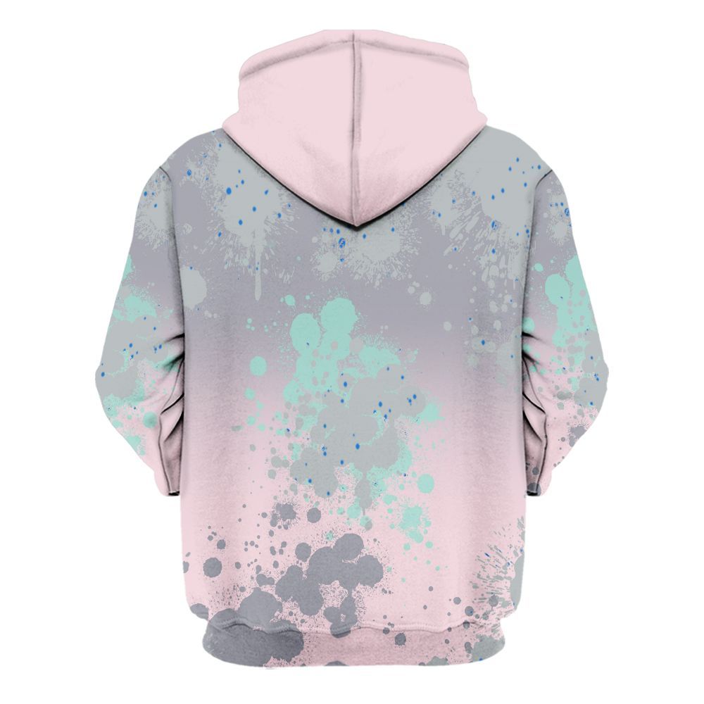 Hoodie To Match Retro Easter 5s - God Blessed Ink Drip All Over Print
