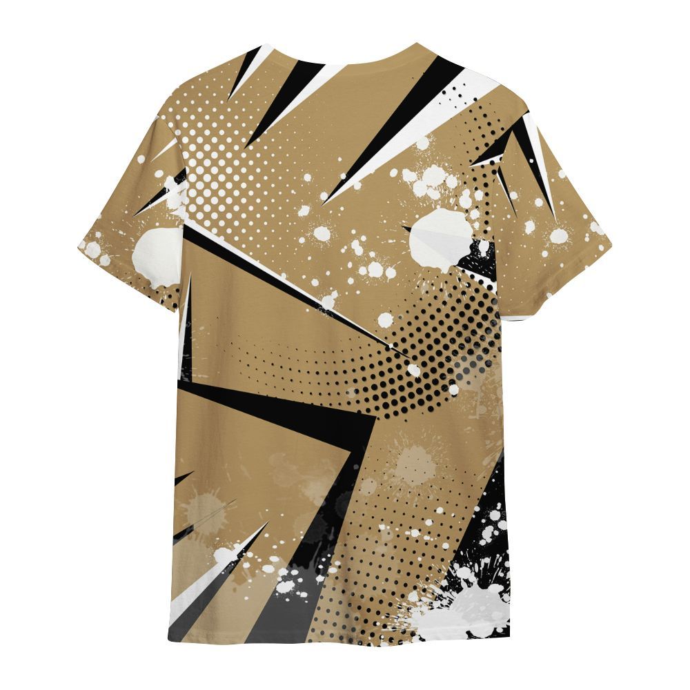 Shirt To Match High OG Black Metallic Gold 1s - Poly Trust No One Dripping All Over Print