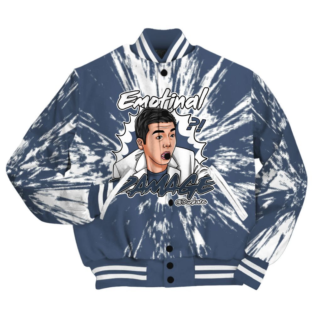 Varsity Jacket To Match Low Diffused Blue 11s Shirt - Damaged Meme Shirt Unisex Outfit All Over Print