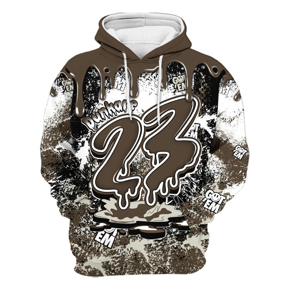 Hoodie To Match Palomino 1s - Dripping 23 Drip All Over Print