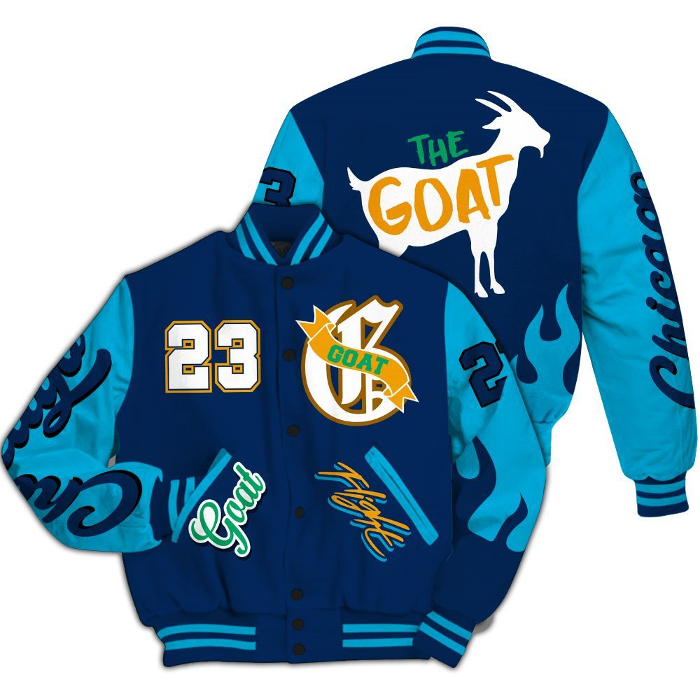 Varsity Jacket To Match Dunk Low GS Electric Algae - The G.O.A.T Flight Streetwear All Over Print