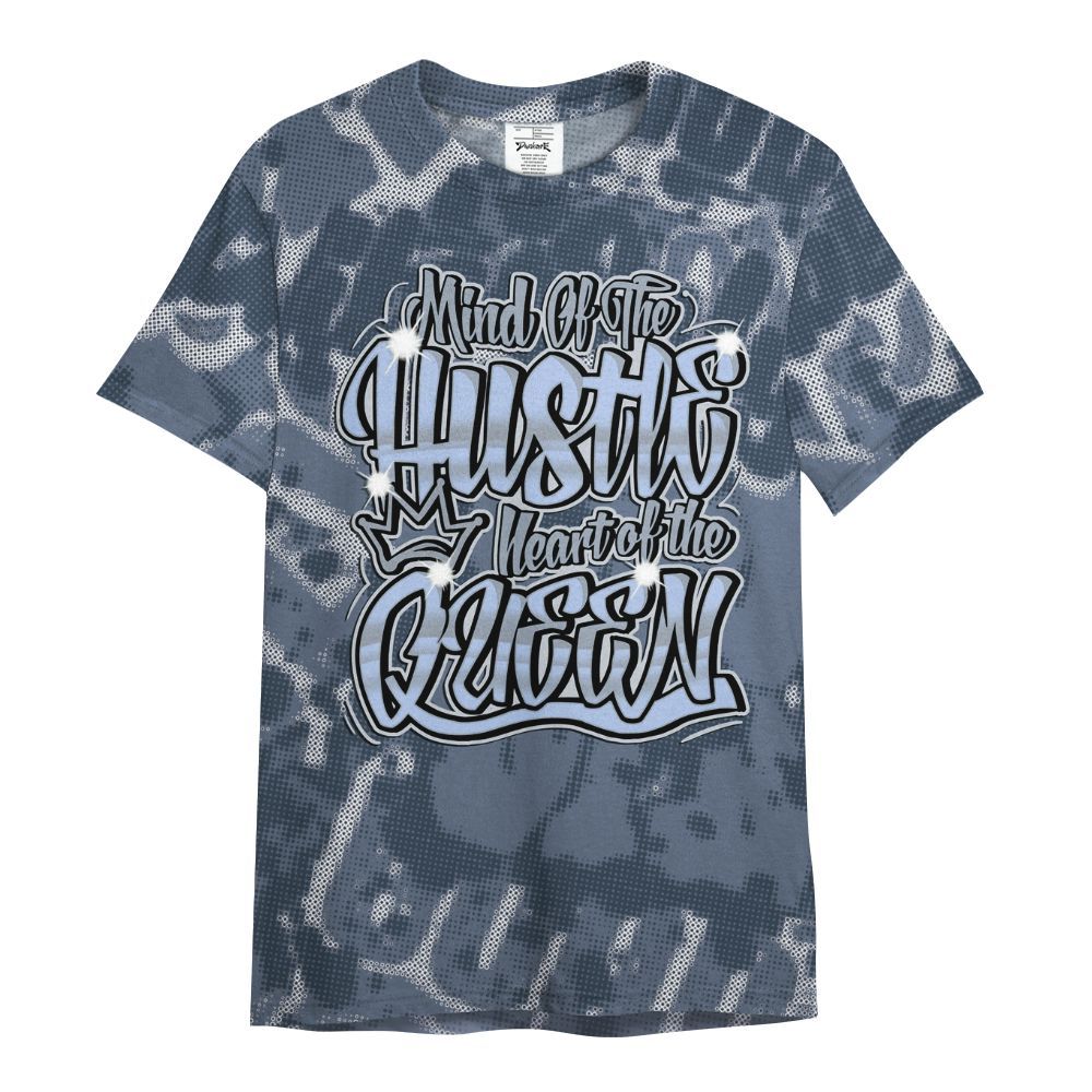 Shirt To Match Low Diffused Blue 11s - Hustles Heart Queens Street All Over Print