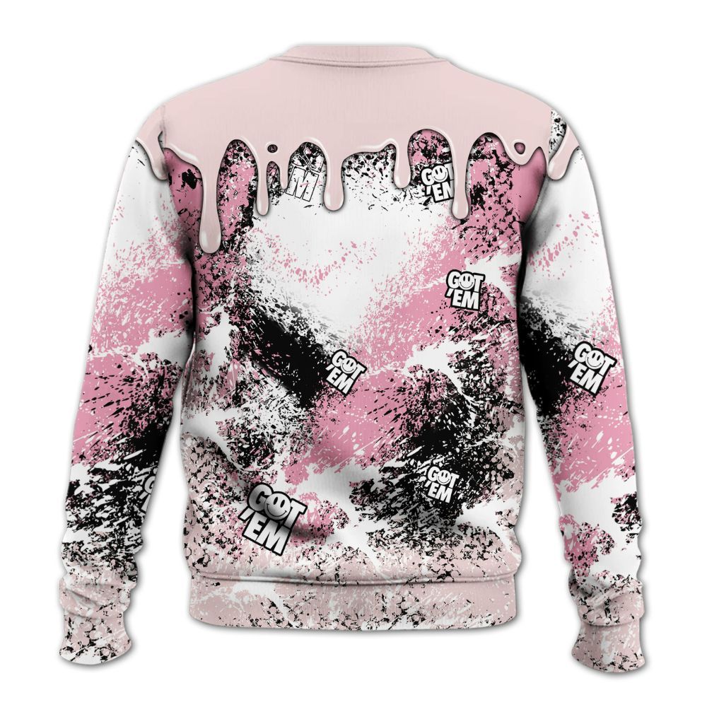 Sweatshirt To Match Dunk Low KD 17 Aunt Pearl - Dripping 23 Drip All Over Print