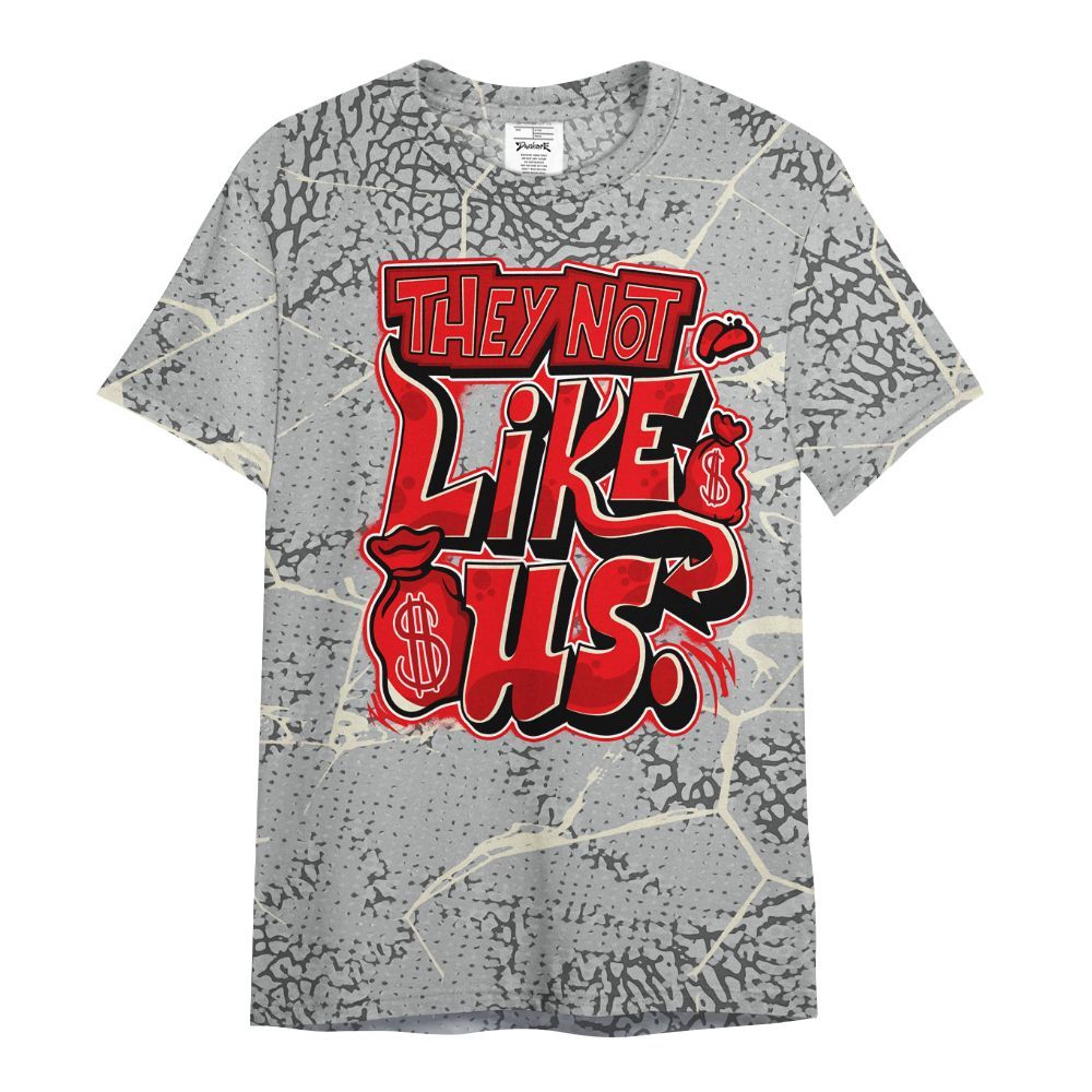 Shirt To Match Cement Grey 3s - Dislike Us Graphic All Over Print