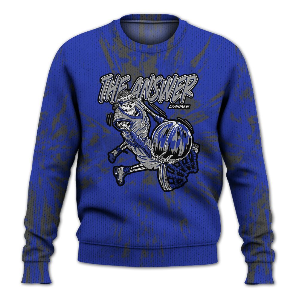 Knitted Sweater To Match Air Max Plus Black Racer Blue - The Answer Skeleton Luxury