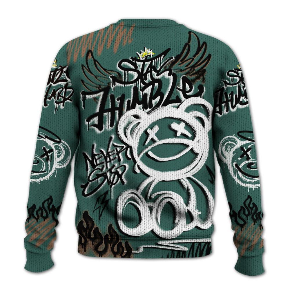 Knitted Sweater To Match Low OG Oxidized Green 1s - Humble Drip Streetwear Graffity