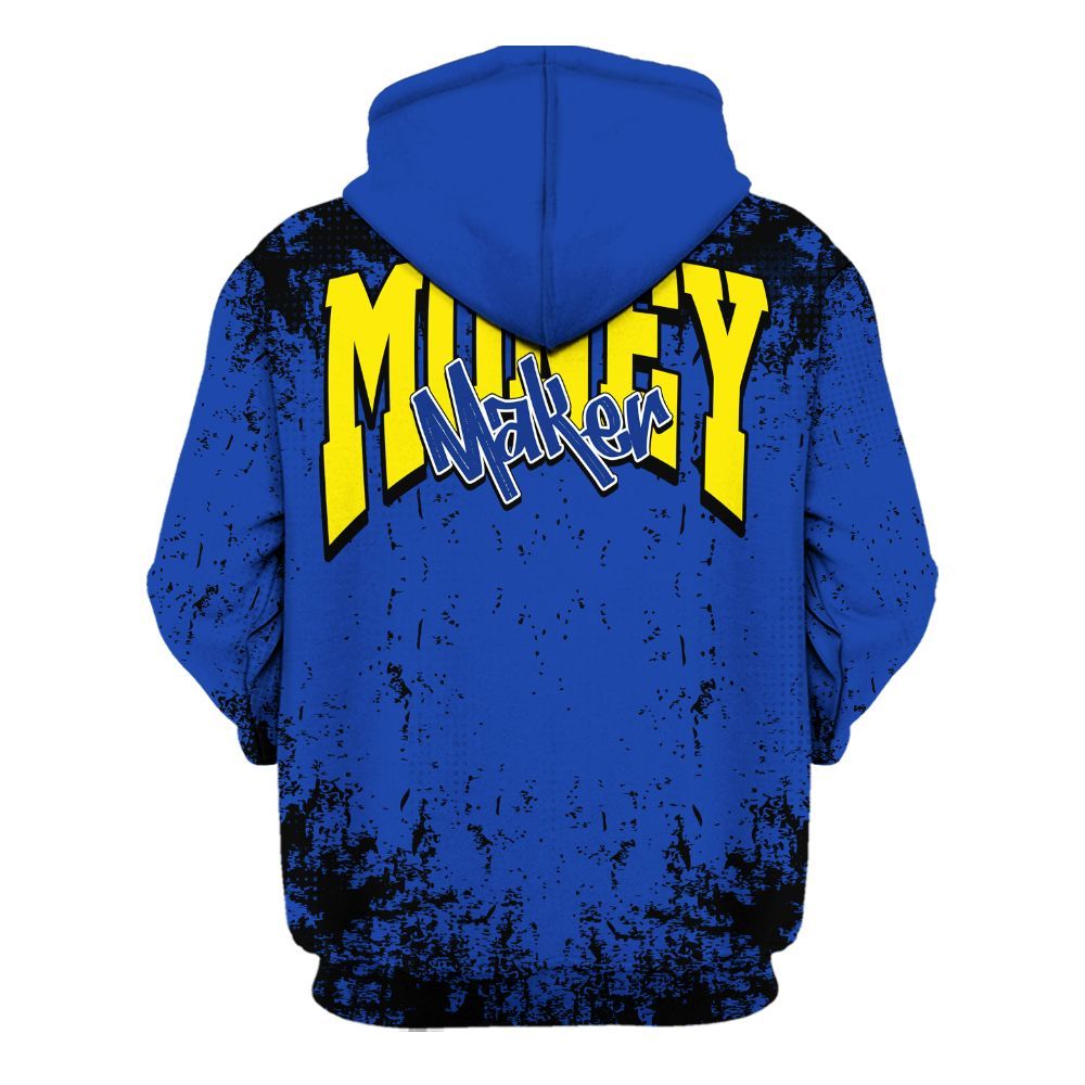 Hoodie To Match Laney 14s - Move In Silence Money Street Retro All Over Print