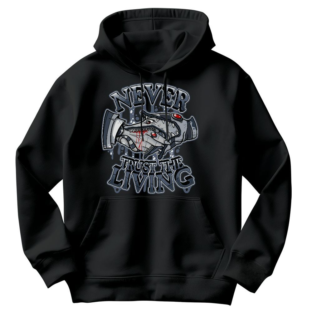 Sweatshirt To Match Low Diffused Blue 11s - Never Trusting Living Halloween Graphic Graphic
