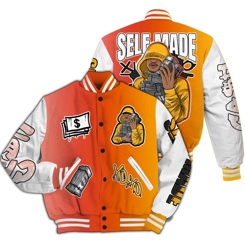 Varsity Jacket To Match Dunk High Candy Corn - Selfmade Unique All Over Print