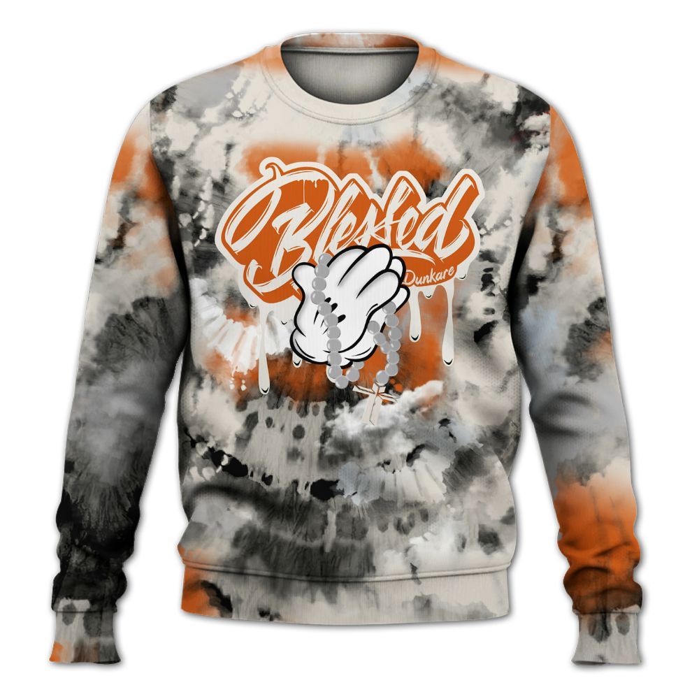 Sweatshirt To Match SE Craft 5s - God Blessed Tie Dye All Over Print